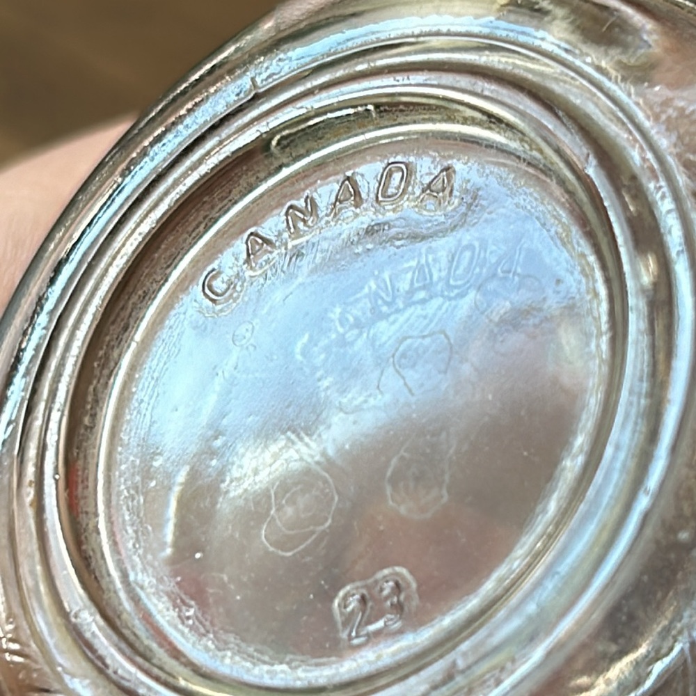 Floral Glass Mug with Bird Design made in Canada 🇨🇦 - Picture 6 of 6